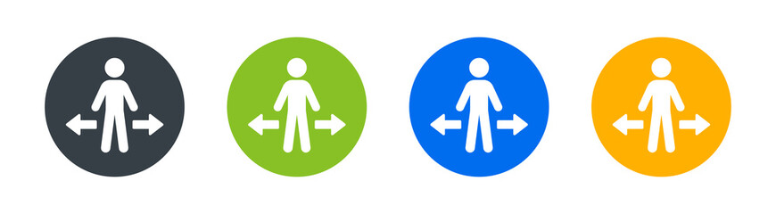Aufkleber - Direction, move, decision icon vector illustration