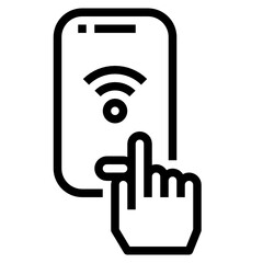 Smartphone outline icon