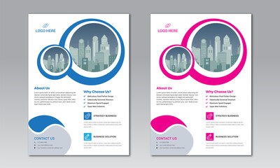 Wall Mural - modern flyer design. poster flyer pamphlet brochure cover design layout space for photo background, 
