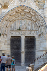 Wall Mural -  Monolithic Church  in Saint Emilion. France.  St Emilion is French village famous for the excellent red wine.