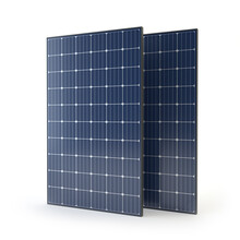 Two Isolated Solar Panels - 3D Illustration