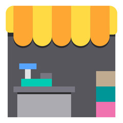 Wall Mural - Store flat icon