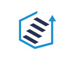 stairs arrow logo icon template