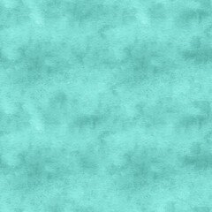 Wall Mural - Watercolor turquoise seamless pattern. Hand drawn background