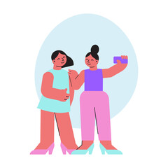 Poster - Women Taking Selfie