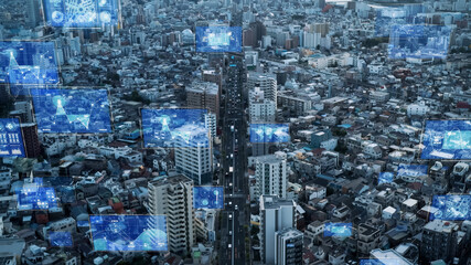 Poster - 都市とテクノロジー　スマートシティー 