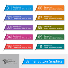 Wall Mural - web button and headline design. vector graphics.