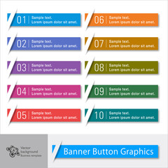 Wall Mural - web button and headline design. vector graphics.