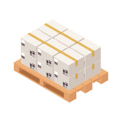 Sticker - Isometric Pallet Icon