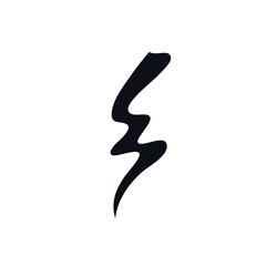Wall Mural - Lightning bolt logo icon sign Flying arrow symbol emblem Hand drawn sketch Abstract modern design Cartoon children's style Fashion print clothes apparel greeting invitation card flyer poster banner