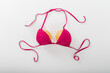 © Михаил Решетников - Pumpkin bra on a white background. Two pumpkins in a bikini. Copy space