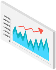 Poster - Visualize with business analytics. Work with statistical data analysis, changing indicators. Analyze statistical indicators, business data. Marketing research for presentation. Data financial report