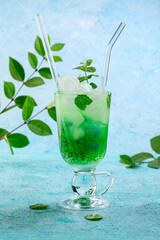 Wall Mural - Iced mint lemonade.