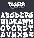 Fototapeta Młodzieżowe - Tagger - A graffiti styled vector font.
100% vector. Move the letters around and form your own words. Made by MindGem, a professional graffiti artists with more than 30 years of cutting edge graffiti 