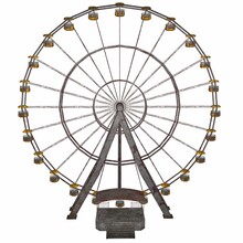 The Old Horror Ferris Wheel 3d-illustration 3d-rendering