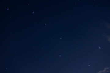 big dipper/ursa major constellation in night sky