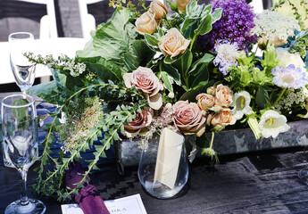 Poster - table flowers 