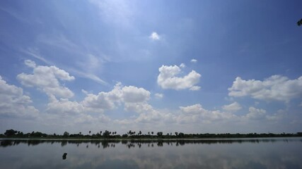Wall Mural - footage b roll timelapse, dramatic sky. beautiful nature time lapse storm clouds at daytime.