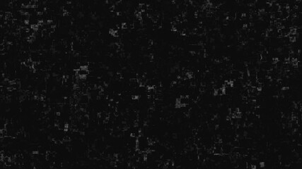 Poster - Old VHS video tape with glitch or noise static flickering effect, black and white. Animation. Analog vintage TV signal, seamless loop, monochrome.