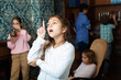 © JackF - Pensive girl trying to find solution of conundrum to get out of quest room
