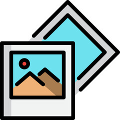 photo color outline icon