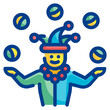 juggler line icon