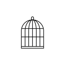Cage Icon Vector, Birdcage Icon