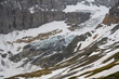 remains of Biferten glacier in Glarus Alps in early sommer