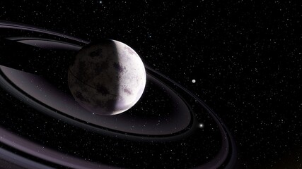 Wall Mural - super-earth planet, realistic exoplanet, planet suitable for colonization, earth-like planet in far 