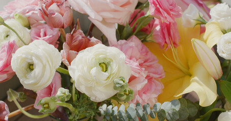 Sticker - Beautiful flower bouquet at home