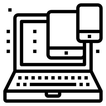 Mobile outline icon