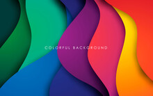 Colorful Fluid Background Dynamic Textured Geometric Element. Modern Gradient Light Vector Illustration.