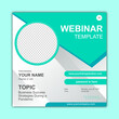 © BTPstudio1971245 - Template Seminar, Template Instagram posts simple design webinar, online instagram meeting flyer