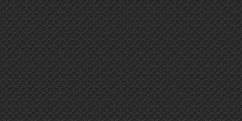 Wall Mural - black seamless pattern with flowers, 3d style