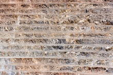 Close-up Detail Of The Pit Of An Open-pit Copper Mine