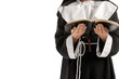 © Pixel-Shot - Mature nun with Holy Bible on white background
