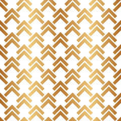 Poster - Gold geometric seamless pattern. Golden background. Abstract chevron texture. Repeating gold patern with chivron. Golden shevron for design prints. Repeated geometry backdrop. Vector illustration