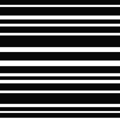 Poster - Vector simple striped background. Black and white horizontal lines.