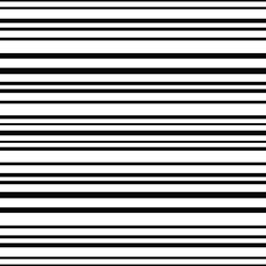 Poster - Black and white stripes ornament. Vector simple striped background.