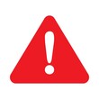 Red alert sign. Red exclamation mark. Caution and danger vector.