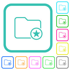 Sticker - Mark directory outline vivid colored flat icons