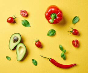 Wall Mural - fresh raw vegetables