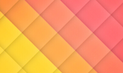 Poster - Abstract Modern Background with Memphis Papercut Style and Pastel Color. Squares Pattern background, Pastel Colors. Vector Geometric background, square, pink, orange, yellow. Vector illustration EPS10