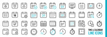 Date And Calendar Line Icons
