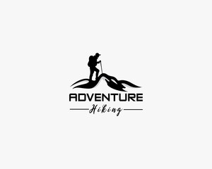 adventure logo creative hiking design illustration
