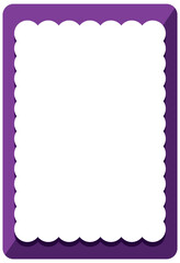 Wall Mural - empty purple curl frame banner template