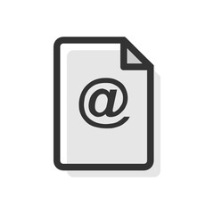 Email and Mail filled outline icon