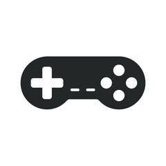 Wall Mural - Controller icon. Console gamepad symbol. Play and gaming control sign. Old vintage arcade video game logo. Vector illustration image.