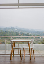 Table And Chairs On The Terrace