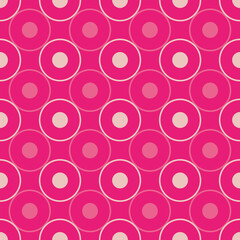 Poster - Shadow dots vector seamless repeat pattern print background